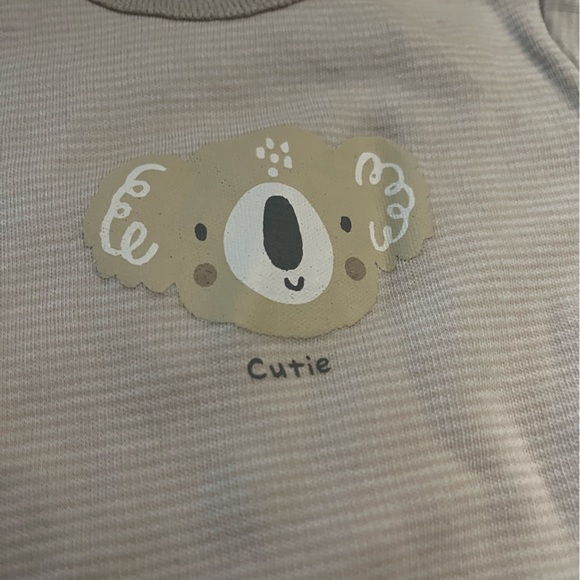 (2 for $5) George Newborn Beige Koala Bodysuit - Picture 3 of 5
